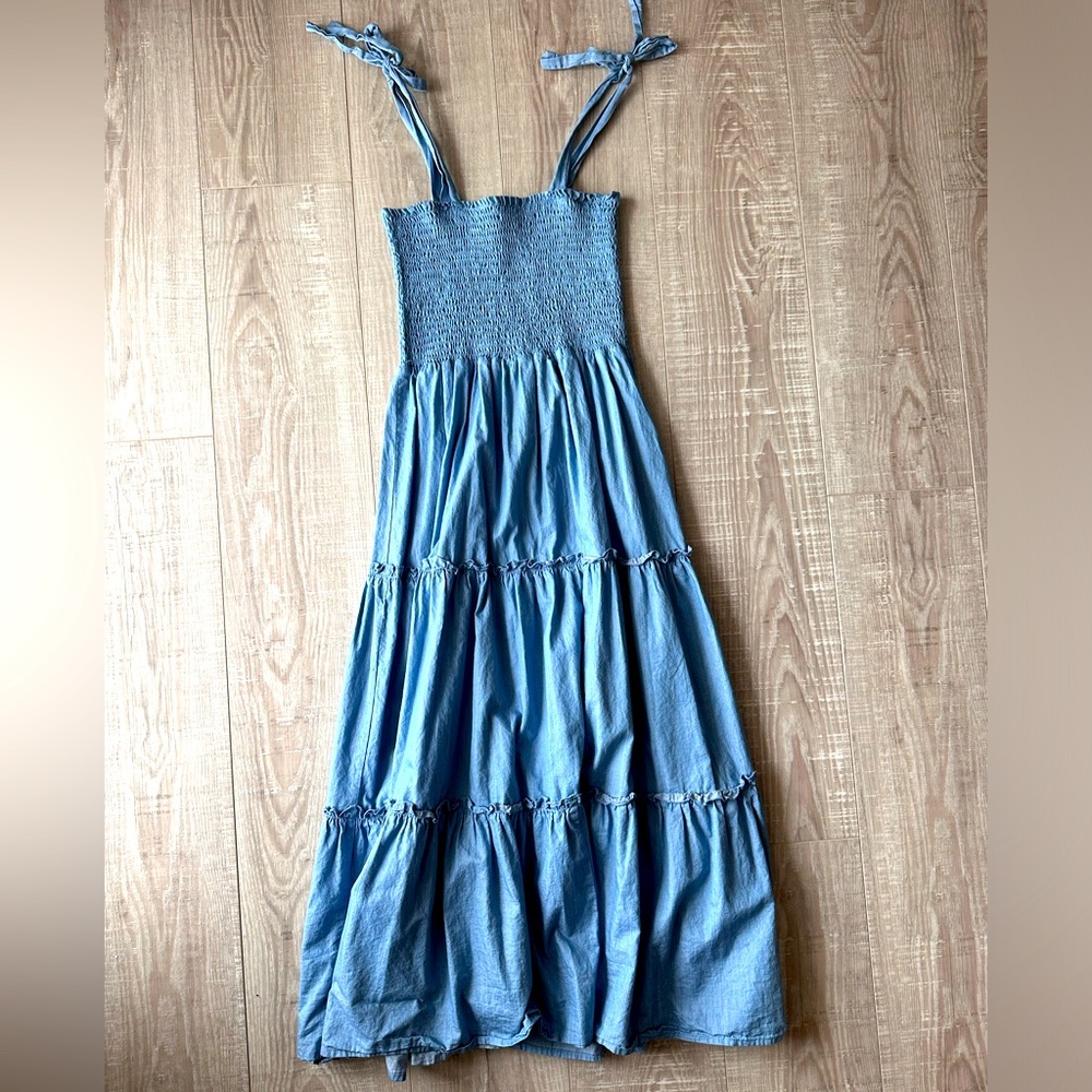 Pink Lily blue maxi dress